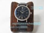 Swiss 2892 IWC Portofino Replica Stainless Steel Black Dial Watch